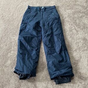 Kids Navy Blue Snow Pants